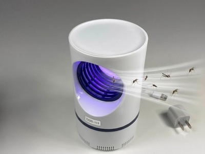 Electric Fly Mosquito Insect Pest Zap Lamp LED USB Low Noise Eliminates Pests