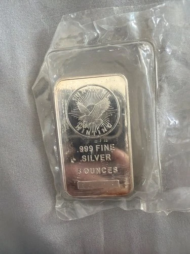 .999 fine silver 5 ounces still in package