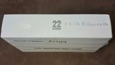 Blissy 100 Mulberry Silk White, 22 MOMME, Striped PILLOWCASE- Writing on box 