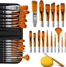 Acrylic Paint Brush Set of 16, Artist Paint Brushes for Acrylic Painting