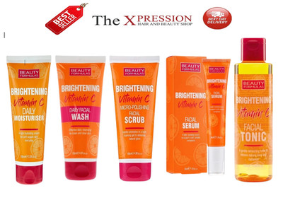 Beauty Formulas Vitamin C Gesichtspflege Set Serum Peeling Feuchtigkeitscreme Next Day UK