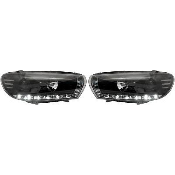 Scheinwerfer Passend FüR Set VW Scirocco Baujahr 08-14 Klarglas/Schwarz-image