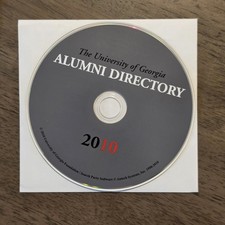 University Of Georgia Alumni Directory 2010 CD-ROM, Windows  MAC 