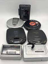 Lot Of 7 Walkmans And Portable Cd Player For Parts