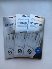 3 NEW TAYLORMADE STRATUS TECH GOLF GLOVES - MEN'S CADET SMALL WORN ON YOUR LH