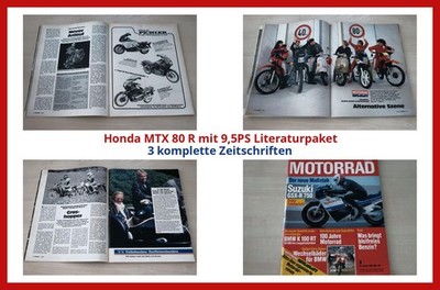 Honda MTX 80 R mit 9,5PS Literaturpaket - 3 komplette Zeitschriften