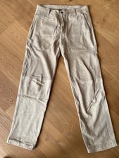 Spodnie skórzane gams spodnie skórzane długie brązowe męskie rozm. 50/52 W35/L34 L/XL