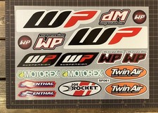WP MOTOREX Sticker Set White Power Motorex