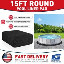 15ft Round Pool Safety Mat Non Toxic Waterproof Wear Resistant Floor Pad