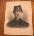 VINTAGE BLACK & WHITE PHOTO CIVIL WAR SOLDIER