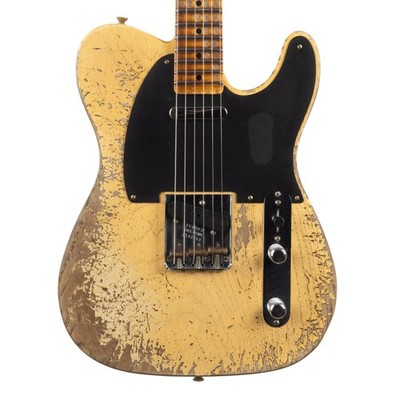 ★Custom HardRelic Blond Telecaster★ Fender Custom Shop 51 Telecaster Super Heavy Relic - Super Faded