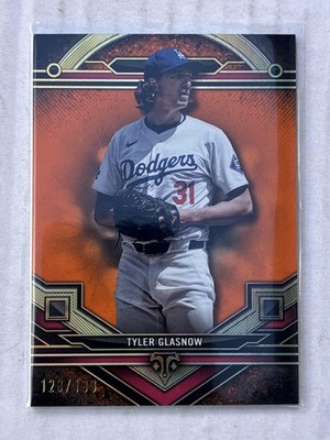 2024 Topps Triple Threads #140 Tyler Glasnow Amber #128/199 DODGERS
