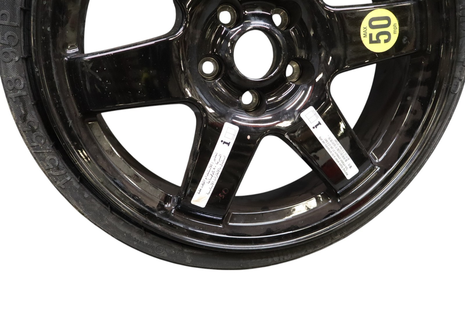 14-22 Maserati Ghibli M157 Emergency Spare Wheel Tire 6.00Bx18H2 870010518 Oem