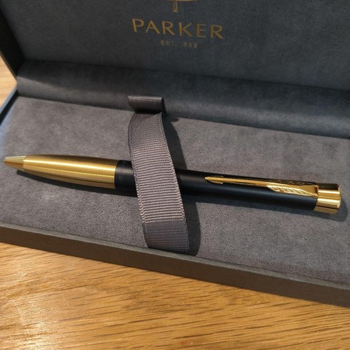 Parker Kugelschreiber mit Box Schwarz Gold Luxus - Bild 4 von 5