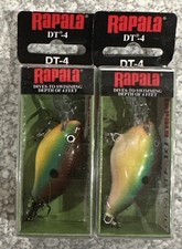 NEW COLOR 2 Packs Rapala DT-4 Dives To Breem