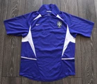 MEN'S MEDIUM BRAZIL 2002 2004 AWAY FOOTBALL SHIRT SOCCER JERSEY NIKE 182266 BLUE