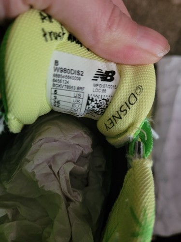Scarpe da corsa New Balance RUN DISNEY 2015 Tinker Bell donna 5 US rare - Foto 8 di 8