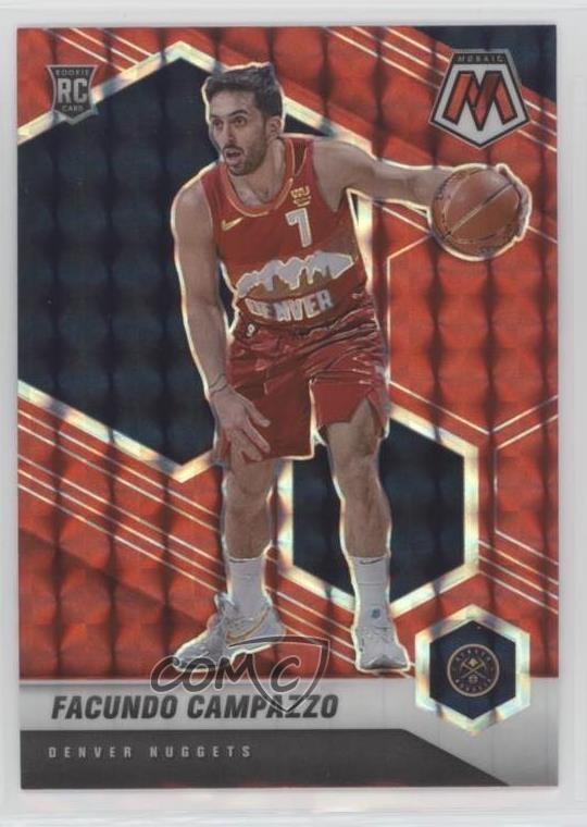 2020-21 Panini Mosaic Rookie Red Mosaic Prizm Facundo Campazzo #237 0o6v