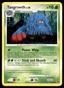 2008 Diamond & Pearl - Great Encounters Tangrowth Stage 1/Rare Holo #10