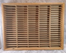 Napa Valley Box Co 100 Cassette Tape Wooden Storage Holder Wall Rack - Vintage