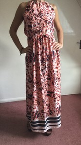 h and m red leopard print dress