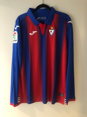 SD Eibar Home LS Joma Soccer Jersey Shirt EU XL US L 21.5 Pit2Pit NWT Basque
