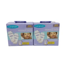 Lansinoh Breast Milk Storage Bags 100 Count Pack (x2) 