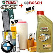 KIT TAGLIANDO 6 LT CASTROL 0W30 +5 FILTRI BMW 520d (F10) 135 kw 184 cv dal 2010 