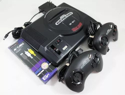 Original Sega Genesis Console System W/ 2 Controllers - Discounted!