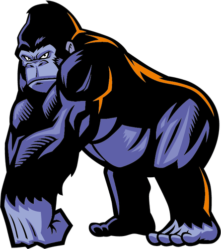 Cartoon Angry Gorilla Mascot Wild Animal Car Bumper Sticker Decal 5 Cartoon Angry Gorilla Mascot Wild Animal Car Bumper Sticker Decal 5