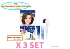 DARIYA SALON DE PRO HAIR DYE NO SMELL 4K LIGHT BROWN WITH CHESTNUT TINGE X 3