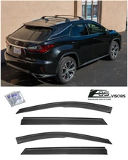 EOS Visor For 16-22 Lexus RX350 RX450 Mugen Tape-On Side Window Vent Rain Guards