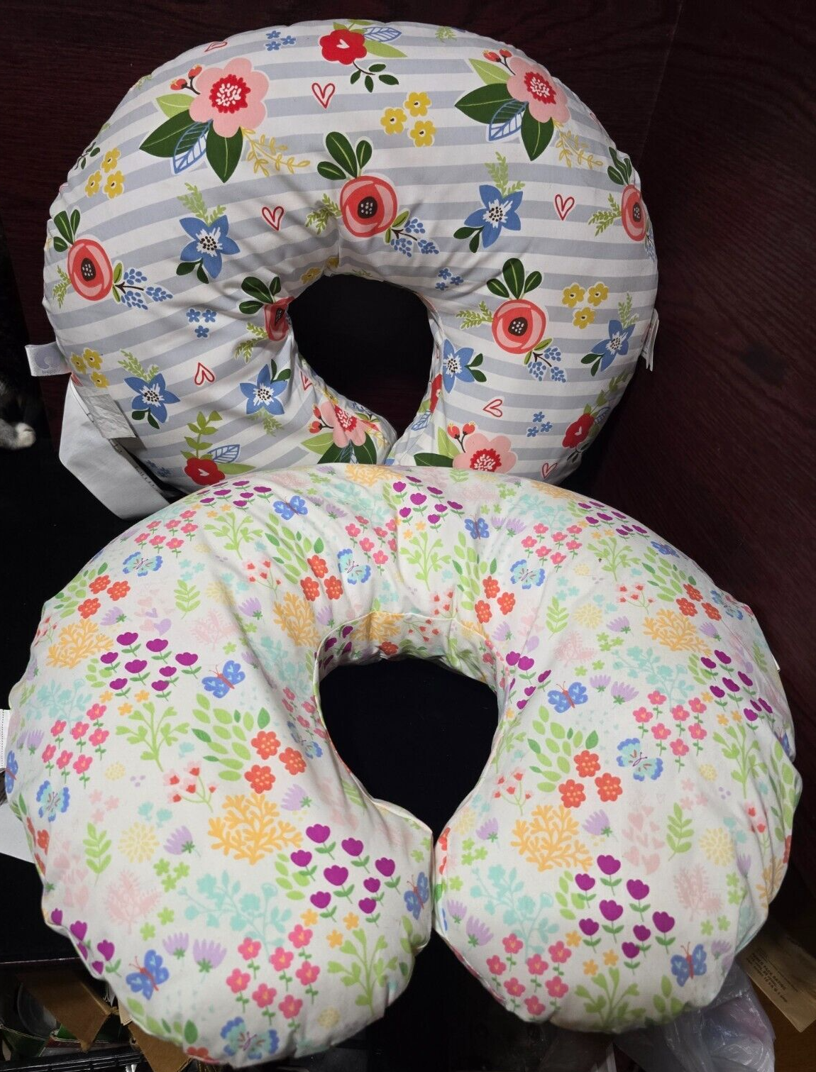 BOPPY ORIGINAL Support Nursing Pillows SPRING FLOWERS breastfeeding Mom baby-image