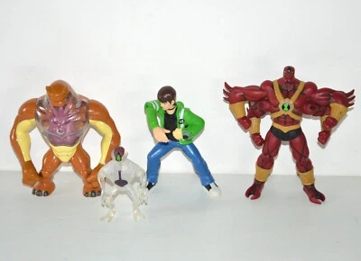 Lot de 4 figurines Action figure BEN 10 BANDAI et CN Cartoon Network 2008 09 10 - Photo 1/4