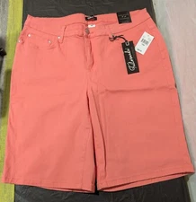 Tailormade Bermuda Shorts, Tea Rose, Size 16W, NEW