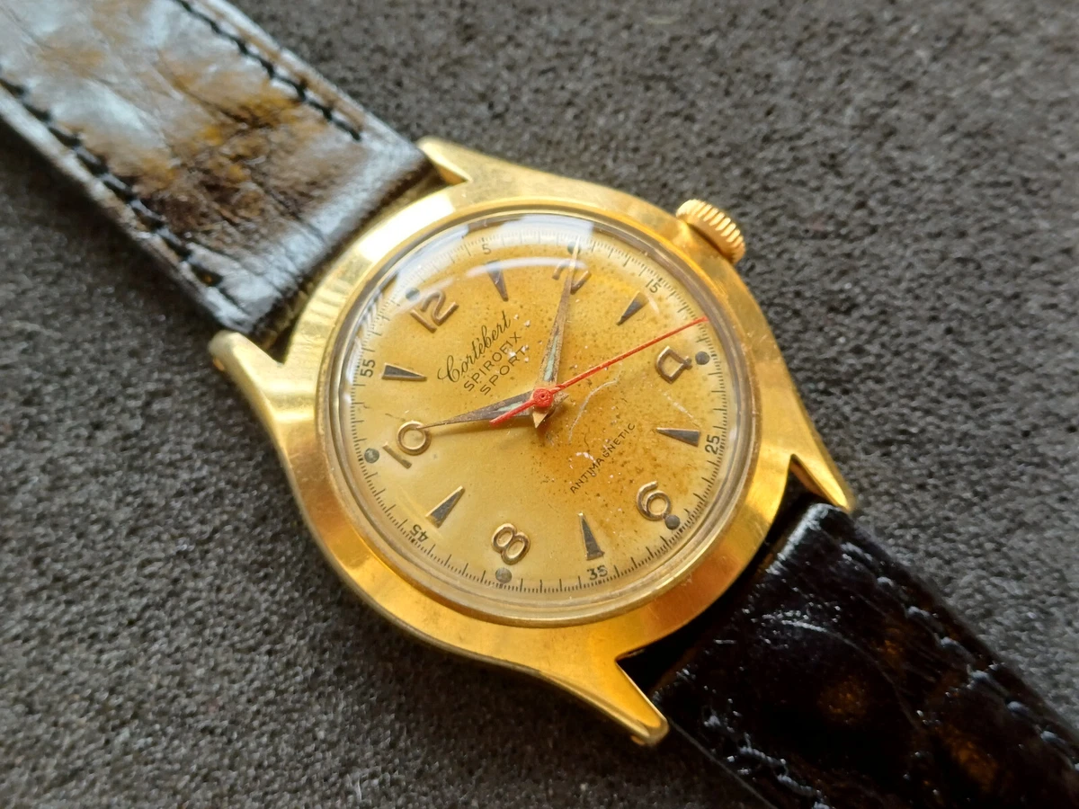 Montre suisse ancienne m canique CORTEBERT SPORT pl OR cal. 689