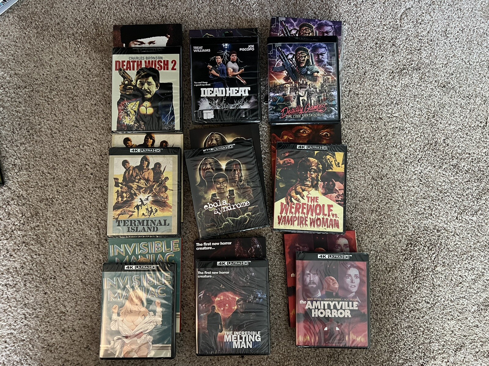 Vinegar Syndrome 9 Disc Lot w/ Slipcovers UHD 4K Bluray OOP Rare