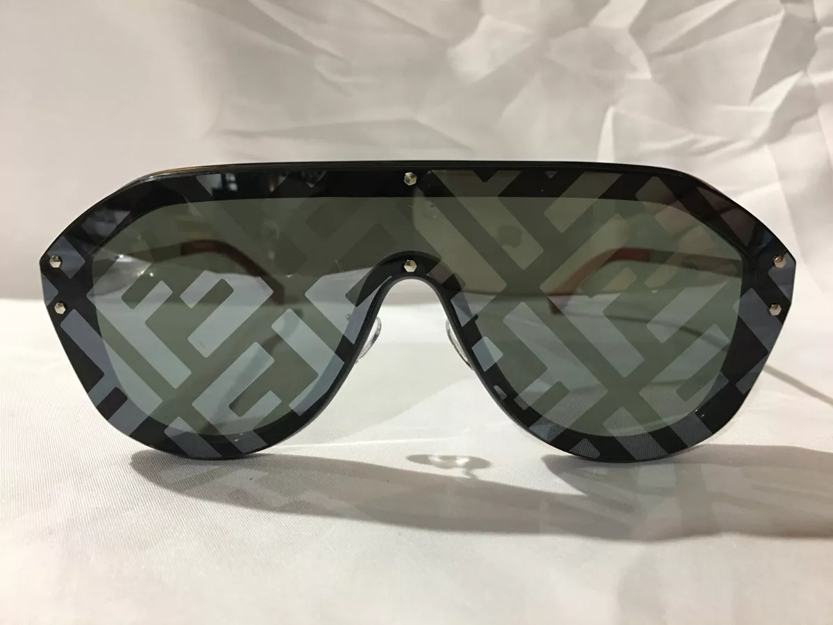 Sunglasses Fendi - FF patterned lens mask sunglasses - FFM0039GS2M27Y