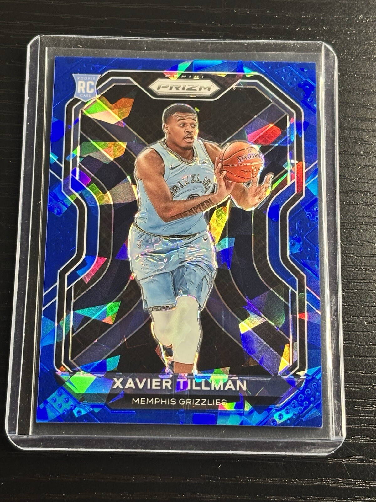 2020-21 Panini Prizm Blue Ice Prizm #299 Xavier Tillman /125 Rookie Celtics RC