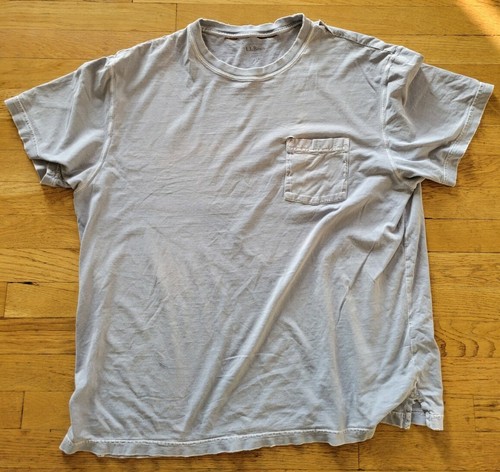 LL bean distressed and faded pocket tee 