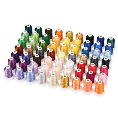 Simthread Embroidery Machine Thread 63 Colors 800 Yards for Embroidery and Se...