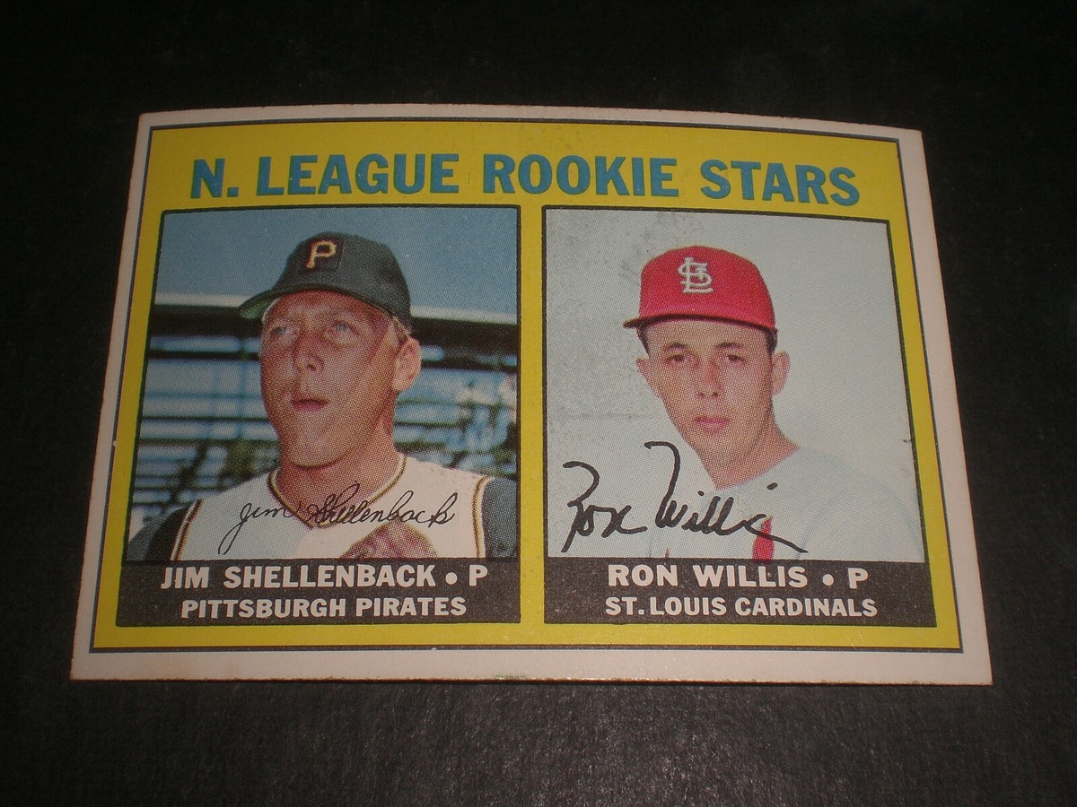 1967 TOPPS NATIONAL LEAGUE ROOKIE STARS #592 - JIM SHELLENBACK - RON WILLIS  | eBay
