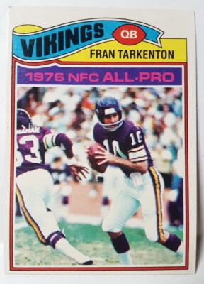 Fran Tarkenton 1976 Topps NFC All Pro Football Minnesota Vikings