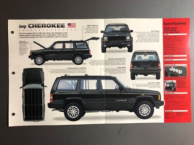 1984 Jeep Cherokee Poster, Spec Sheet, Folder. Brochure - Awesome