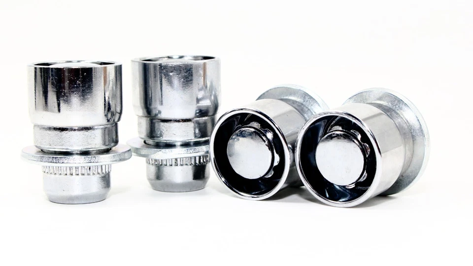 Set Of 4 Chrome OE Style Wheel Locks 12x1.5 2 Keys for Toyota 45700N2CH - Image 3 of 4