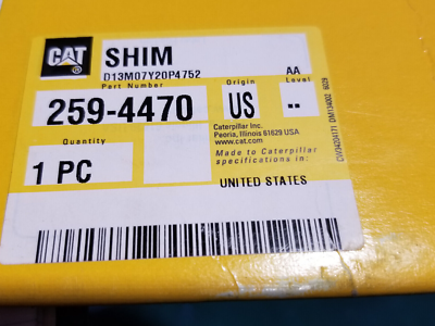 J-shym 259-4470 Cat 0.12mm Thick Steel Shim 2594470 | eBay