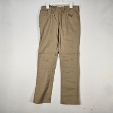Levi full on pant Boys size 12 Reg 26 x 27 Tan Khaki Straight Leg Adjustable