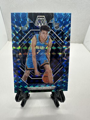 2023 Mosaic Blue Reactive Chet Holmgren Prizm No 236 Thunder B1-6