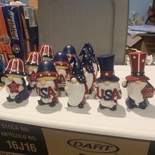 Holiday Living Gnome Decor Patriotic USA Flag Resin 6  CHOICE