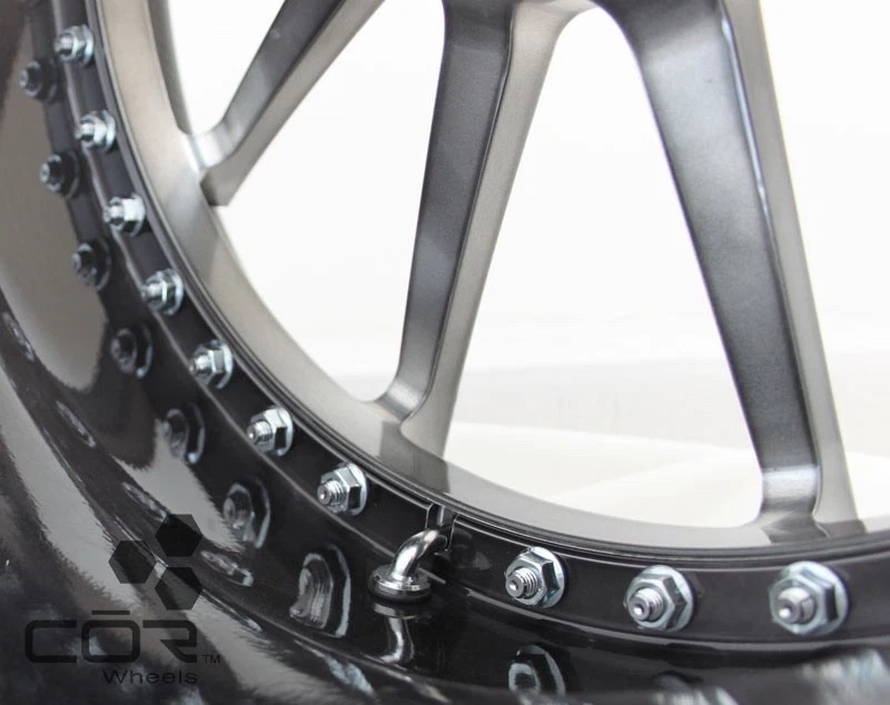 4x Chrome 1.75" TPMS Valve Stems 90 Degree Multi-Piece For HRE Volk Work Wheels - Image 4 of 4